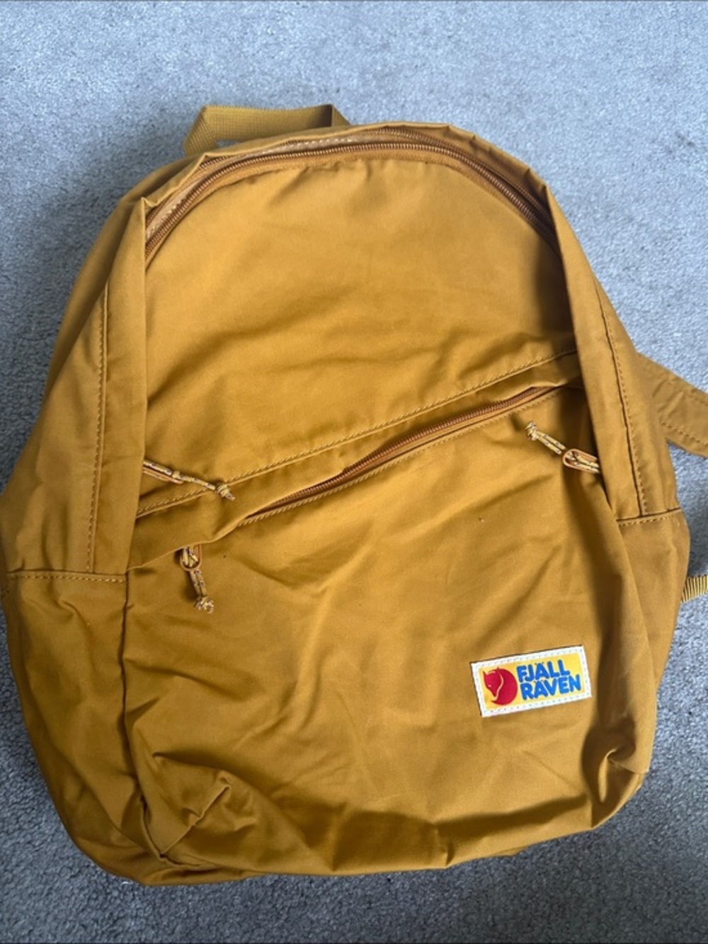 Fjallraven Mustard Yellow Backpack - Casual Everyday Bag